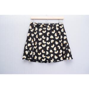 Toad&Co Selenea Skort Womens Medium Daisy Floral Organic Cotton Blend Summer